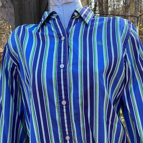 Lauren by Ralph Lauren Striped Button Down - Picture 2 of 9